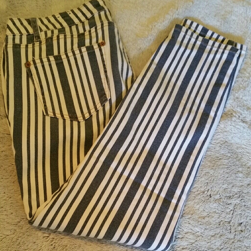 Striped jeans